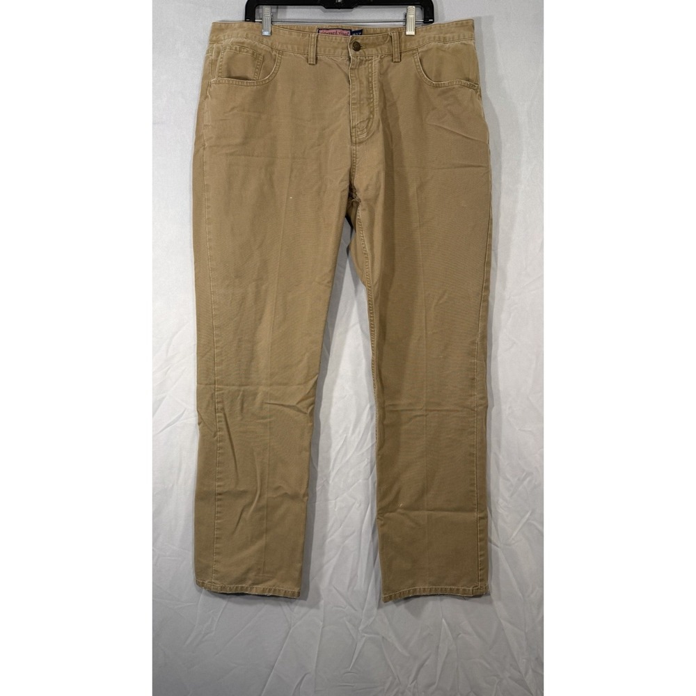 Vineyard Vines Straight Leg Jeans‎ Beige Medium Wash Men's Size 38x34 Cotton